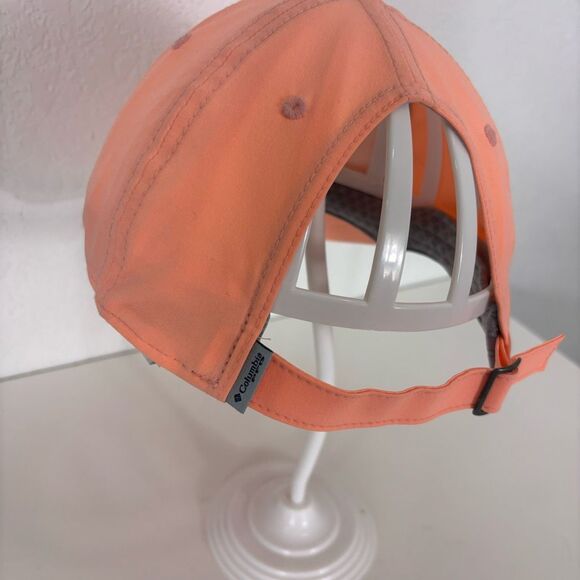 Columbia Neon Orange PFG Baseball Hat Adjustable Unisex - Picture 5 of 7